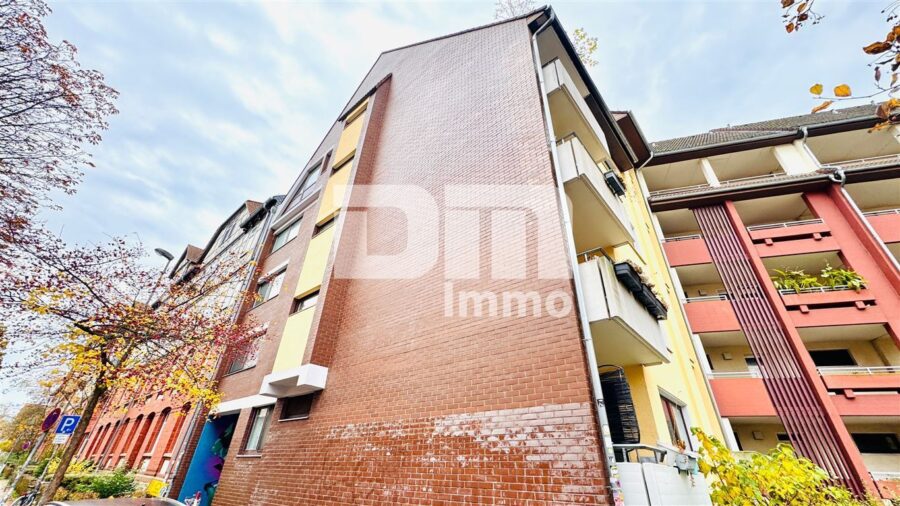 Kompakte Zweizimmerwohnung mit Balkon, Keller ruhig gelegen im Göttinger Zentrum - Seitenansicht